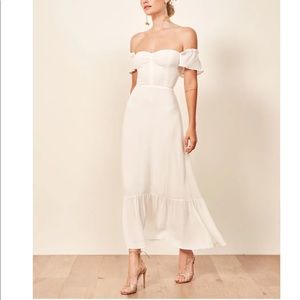 Reformation butterfly dress in Ivory, 6